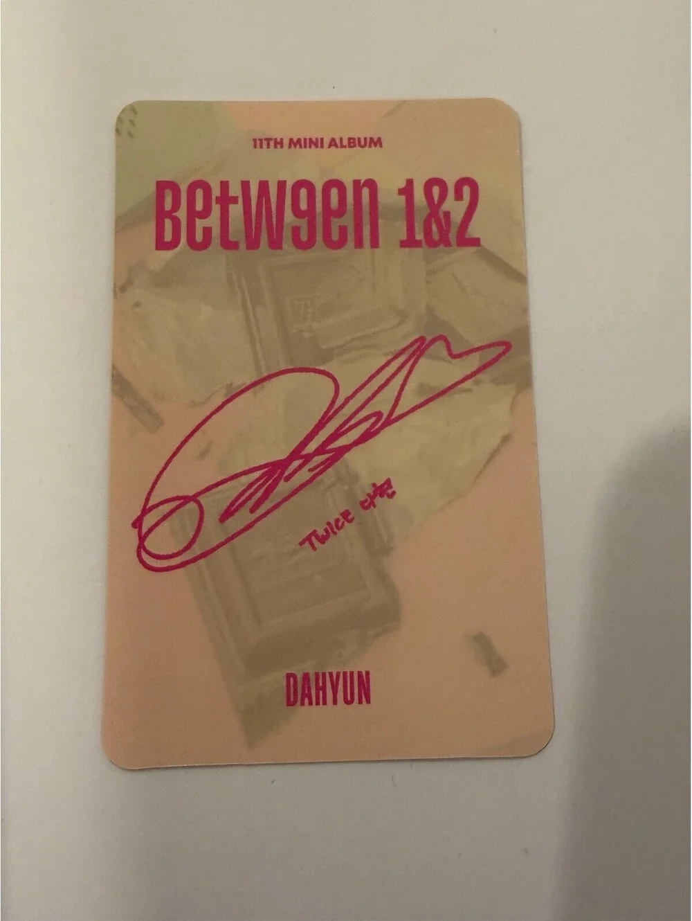 Twice Dahyun BETWEEN 1&2 Album Photocard